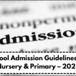 School Admission Guidelines for Nursery & Primary – 2025