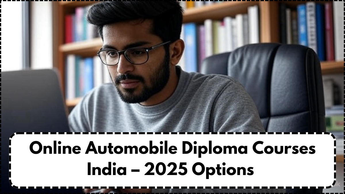 Online Automobile Diploma Courses India – 2025 Options