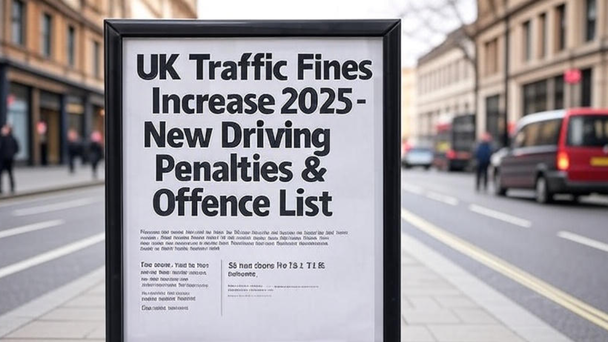 UK Traffic Fines Increase 2025 – New Driving Penalties & Offence List