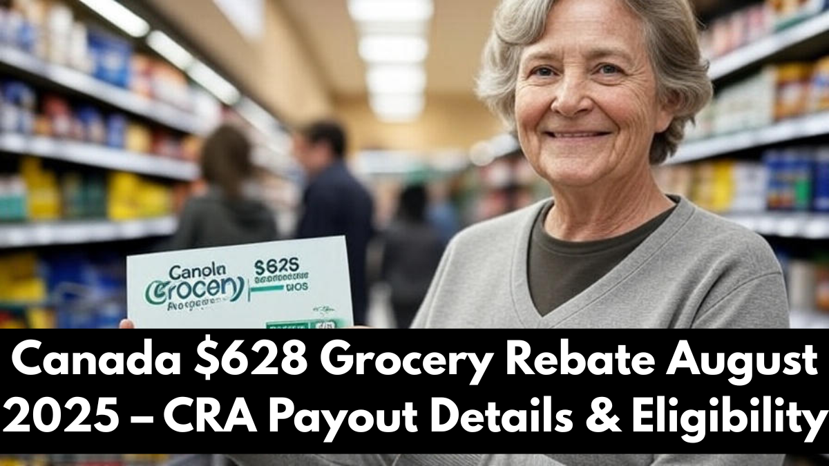 Canada $628 Grocery Rebate August 2025 – CRA Payout Details & Eligibility