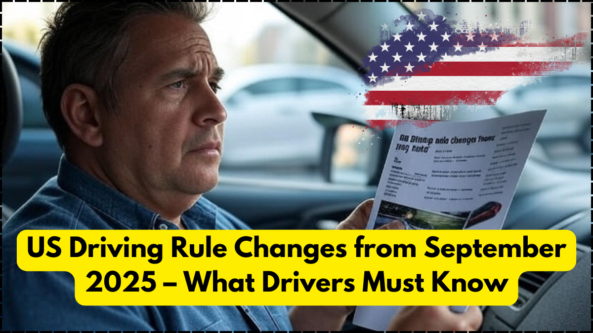 US Driving Rule Changes from September 2025 – What Drivers Must Know
