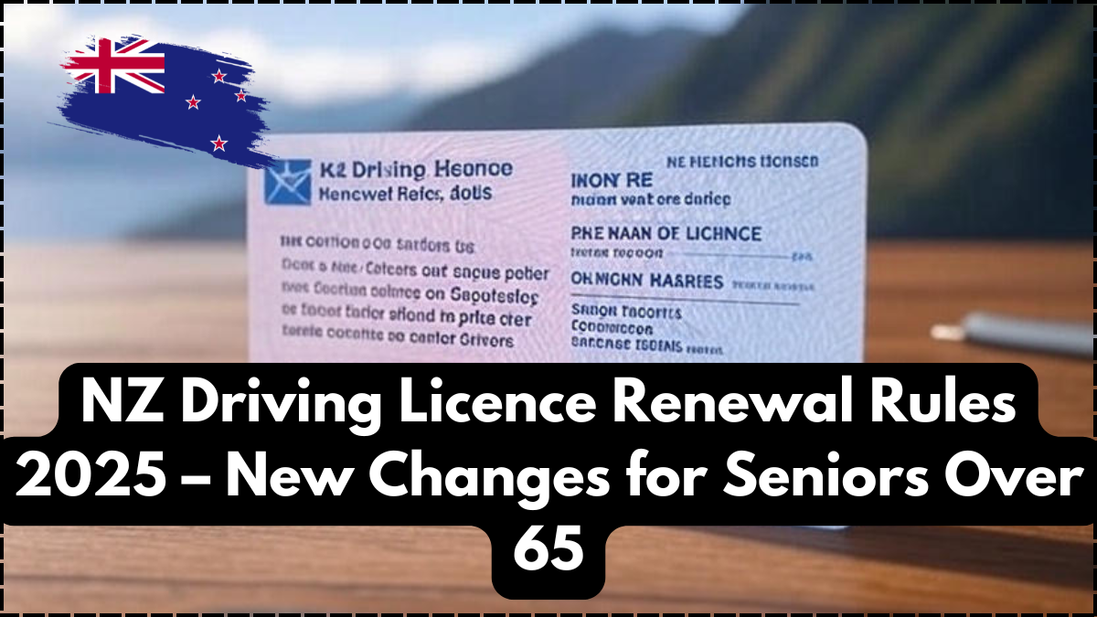 NZ Driving Licence Renewal Rules 2025 – New Changes for Seniors Over 65