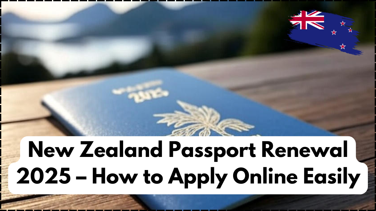 New Zealand Passport Renewal 2025 – How to Apply Online Easily