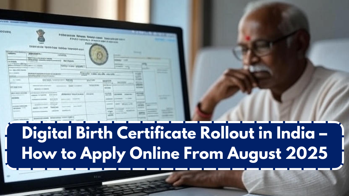 Digital Birth Certificate Rollout in India – How to Apply Online From August 2025