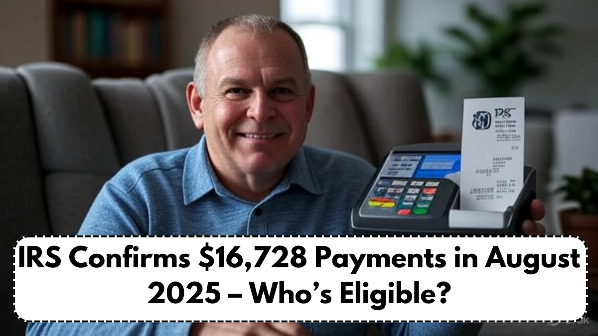 IRS Confirms $16,728 Payments in August 2025 – Who’s Eligible?