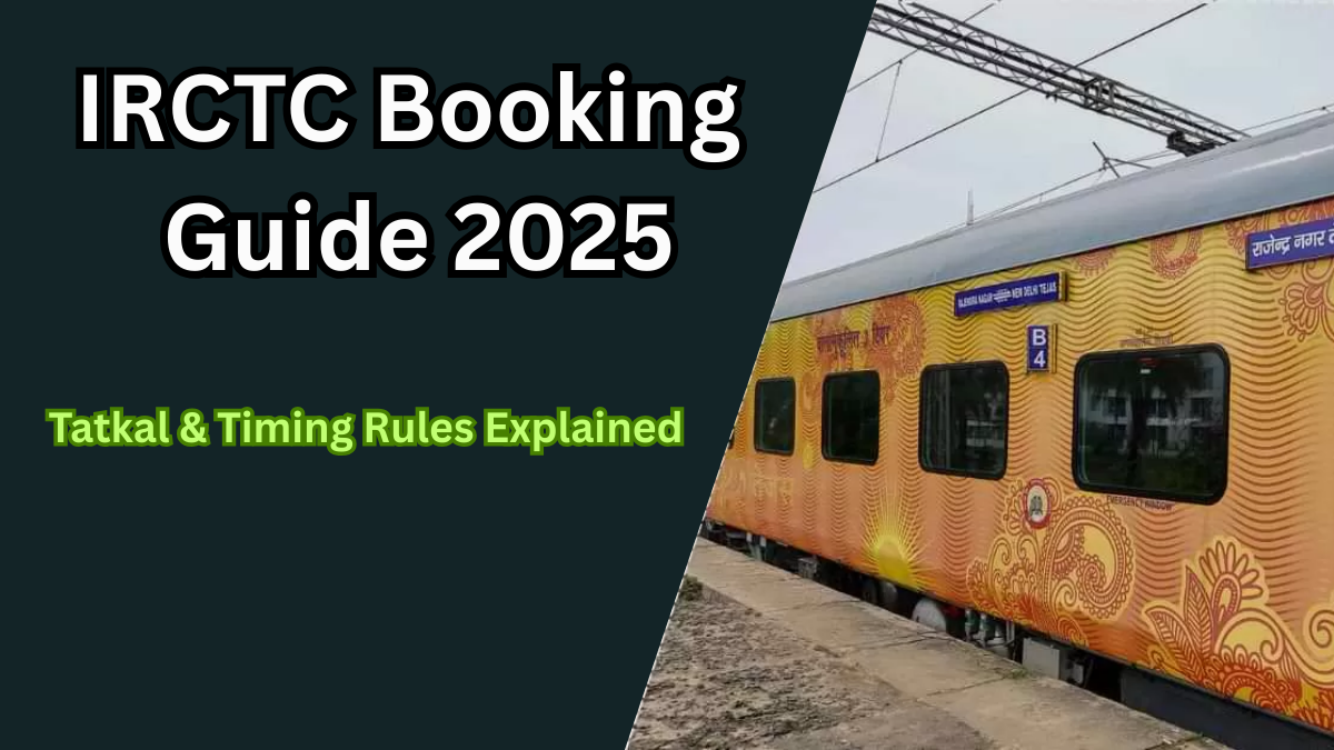 IRCTC Booking Guide 2025 – Tatkal & Timing Rules Explained