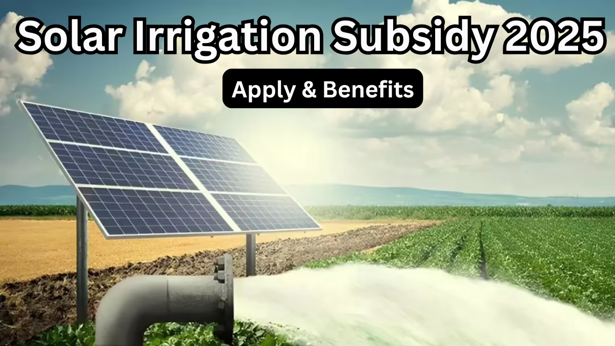 Solar Irrigation Subsidy 2025 – Apply & Benefits