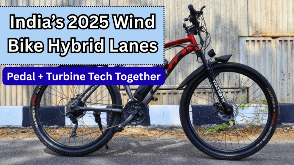 India’s 2025 Wind-Bike Hybrid Lanes – Pedal + Turbine Tech Together