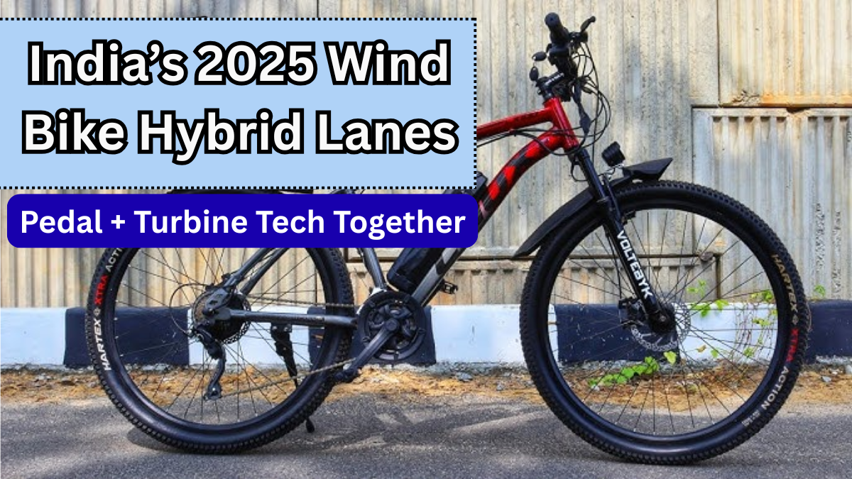 India’s 2025 Wind-Bike Hybrid Lanes – Pedal + Turbine Tech Together