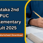 Karnataka 2nd PUC Supplementary Result 2025 – Link, Date & Marksheet Download